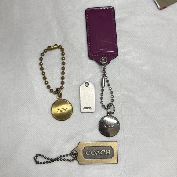 Coach Hangtags Metal or Leather or Mirror or Rings or Clear Heart Bid for Yours - Picture 7 of 16